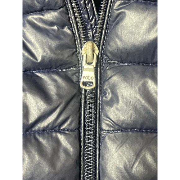 Boys Polo Ralph Lauren Puffer Jacket 4T Navy Red - Picture 2 of 8